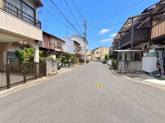 久我森の宮町　建築条件無土地の前面道路含む現地写真