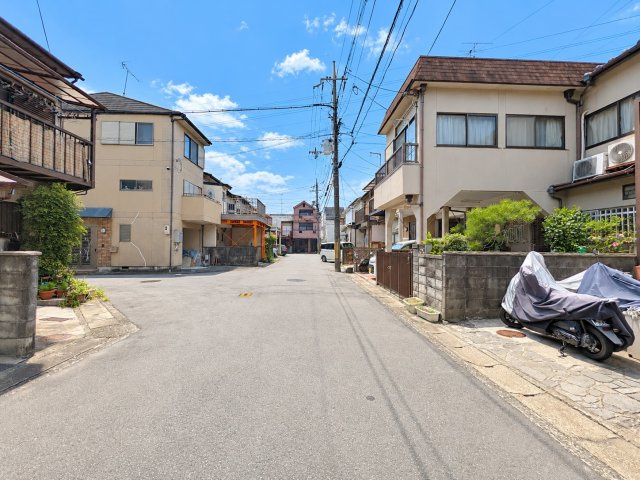 久我森の宮町　建築条件無土地の前面道路含む現地写真