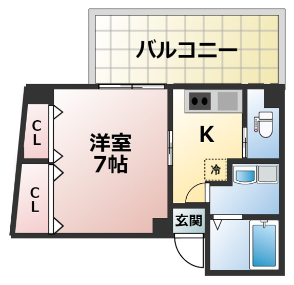 【間取り】 | クイーンライフ玉津　仲介手数料無料
