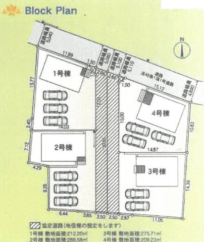 神川町熊野堂第１　の区画図|現地区画図