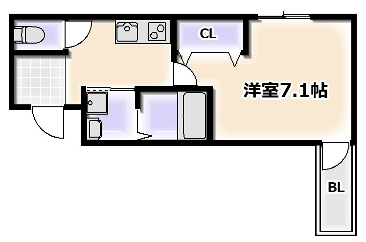 フジパレスあびこⅥ番館の間取り