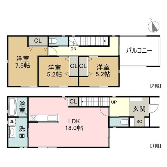 【間取り】 | 春岡通貸家