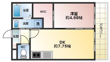 M's　court　今津山中の間取り