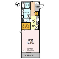 【間取り】 | ガーディアンシャトーI | 間取り図です。
