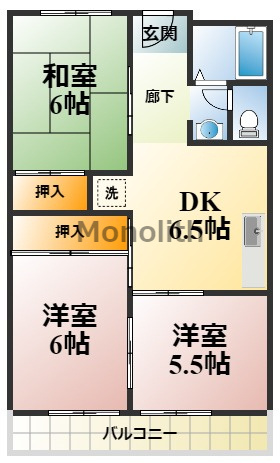ハイツニシカワの間取り
