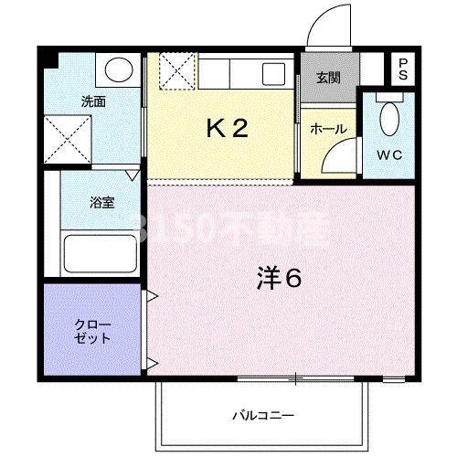 キーウエスト　ＨＡＲＵの間取り