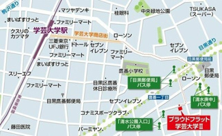 【地図】 | プラウドフラット学芸大学Ⅱ