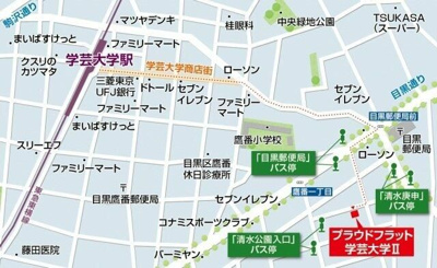 【地図】 | プラウドフラット学芸大学Ⅱ