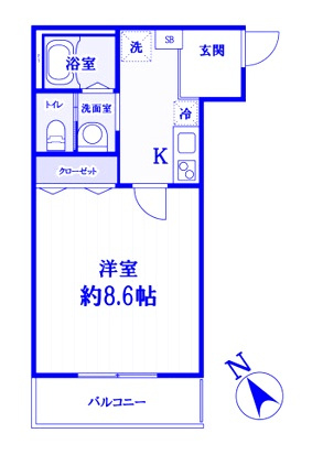 キャメル大宮西の間取り