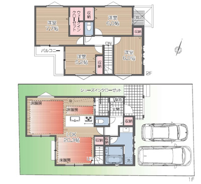 【外観パース】 | 杉並区善福寺4丁目　新築戸建　A号棟 14500万円