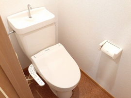 清潔感のあるトイレです