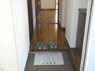 ゆったりとした玄関です