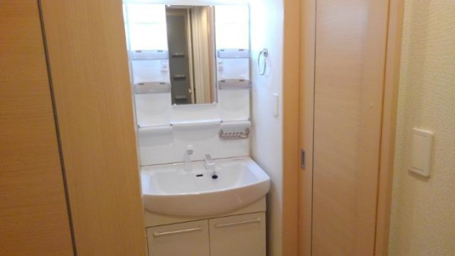 スペースが確保できる洗面所です