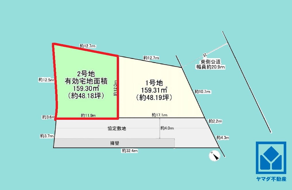 西宮市北名次町　の土地図