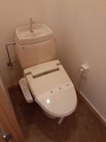 ゆったりとした空間のトイレです