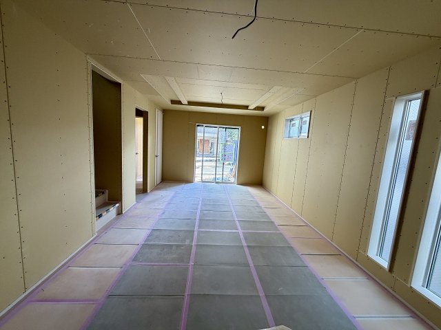 練馬区上石神井4丁目　南道路幅員約7m　新築分譲住宅全2棟の居間・リビング|2号棟