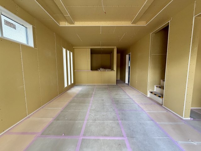 練馬区上石神井4丁目　南道路幅員約7m　新築分譲住宅全2棟の居間・リビング|2号棟