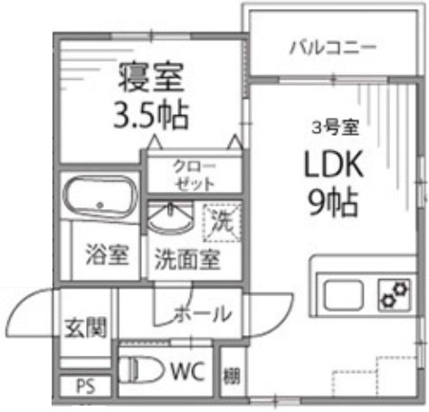 朝風のノーブルの間取り