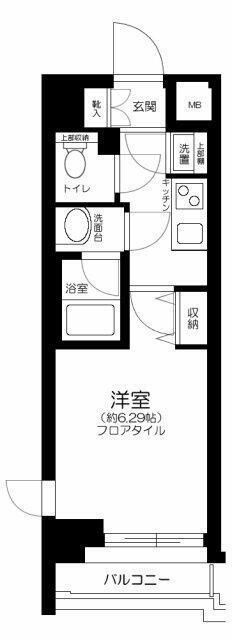 墨田区文花１丁目の賃貸マンションの間取り