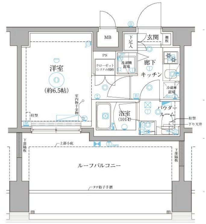 レアライズ立川の間取り