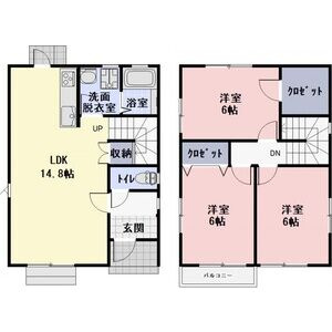【間取り】 | 早瀬様戸建賃貸住宅Ｂ棟
