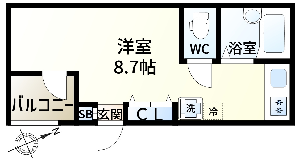 シュテルン新小岩の間取り