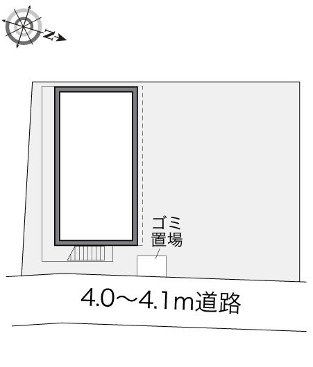 レオパレス矢ノ津の区画図