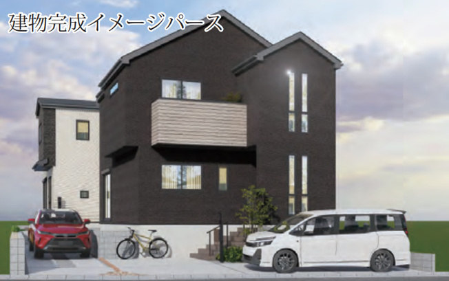 【外観パース】 | 秦野市河原町　全２棟　新築住宅