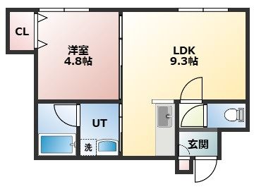 【間取り】 | ブレッシング札幌白石Ⅱ | 間取りです