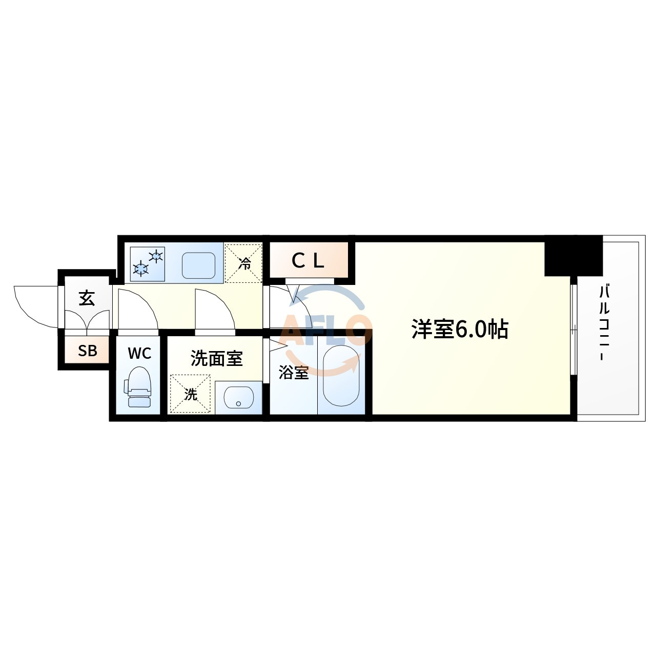 エスリード大阪フェリスの間取り|エスリード大阪フェリス　間取り