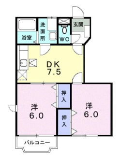 【間取り】 | クレメント余戸Ａ