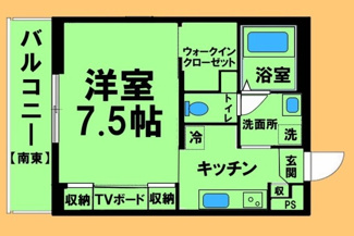 【間取り】 | リブリ・スター南橋本 | 間取り図：反転タイプ