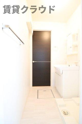 ヴェルデ神明町の洗面所|忙しい朝には欠かせない洗面所です