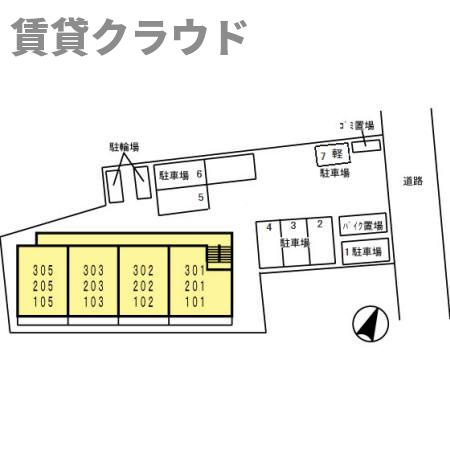 ヴェルデ神明町の区画図