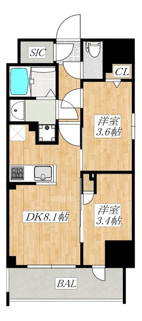 Augusta Residence 新小岩の間取り|外観です。