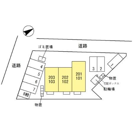 D-room千原崎の区画図