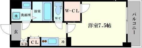 フォーリアライズ大阪ウエストベイの間取り