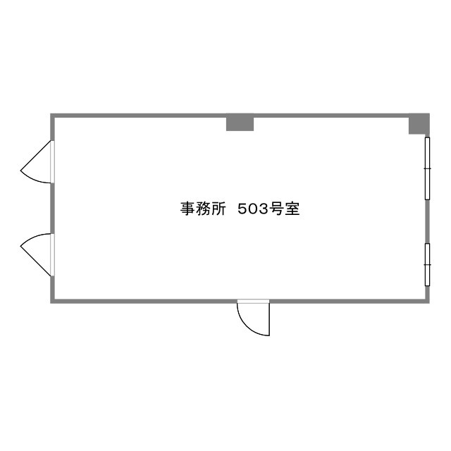 豊中市中桜塚３丁目の店舗事務所の間取り