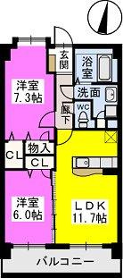 【間取り】 | ウエストキーファーⅡ