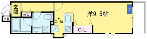 ミルーム赤坂の間取り
