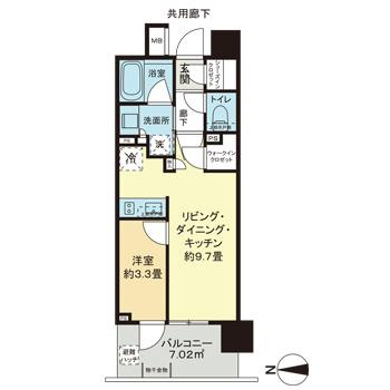 リビオレゾン北綾瀬の間取り