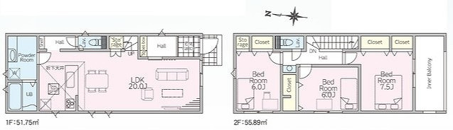 LiGNAGE NEX-G 高崎市赤坂町01期 1号棟の間取り