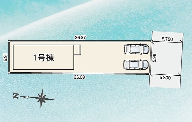 LiGNAGE NEX-G 高崎市赤坂町01期 1号棟の区画図