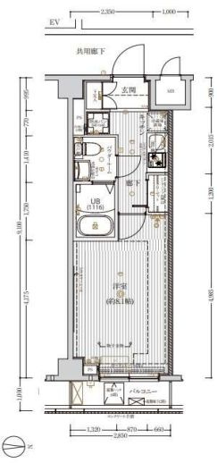 クレストタップ羽田の間取り