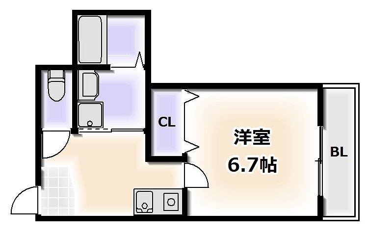 フジパレスあびこ駅東V番館の間取り