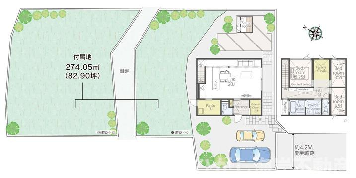 茅ヶ崎市芹沢　新築戸建　全２棟の間取り|No3