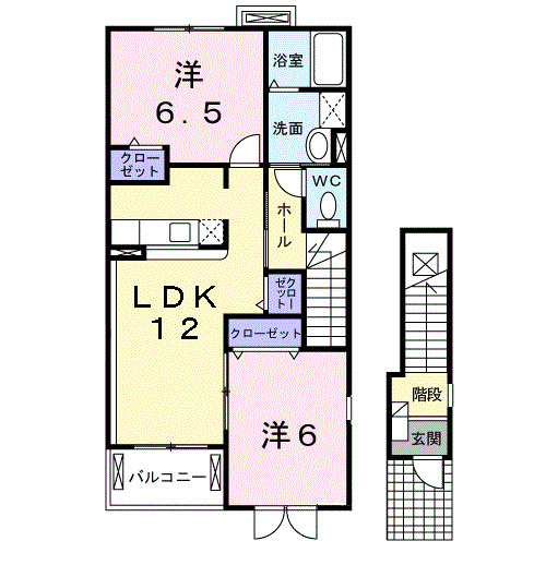 エレヴァートピアＢの間取り