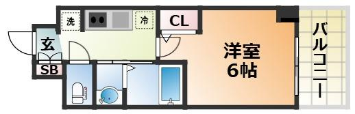 エステムコート神戸湊町の間取り