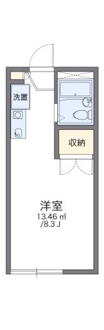 レオパレスウィステリアＣの間取り