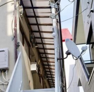池田荘のエントランス